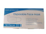 Disposable 3 Ply Pleated Face Mask 50/Box ( 1 Box Per Order)