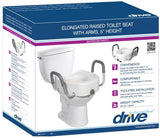 Premium Plastic Raised & Elongated Toilet Seat with Lock - SpaSupply