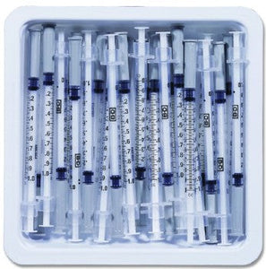 BD 305535 Allergy Syringe with permanently attached needle 27 G x 1/2 in 0.5 mL - Case of 1000