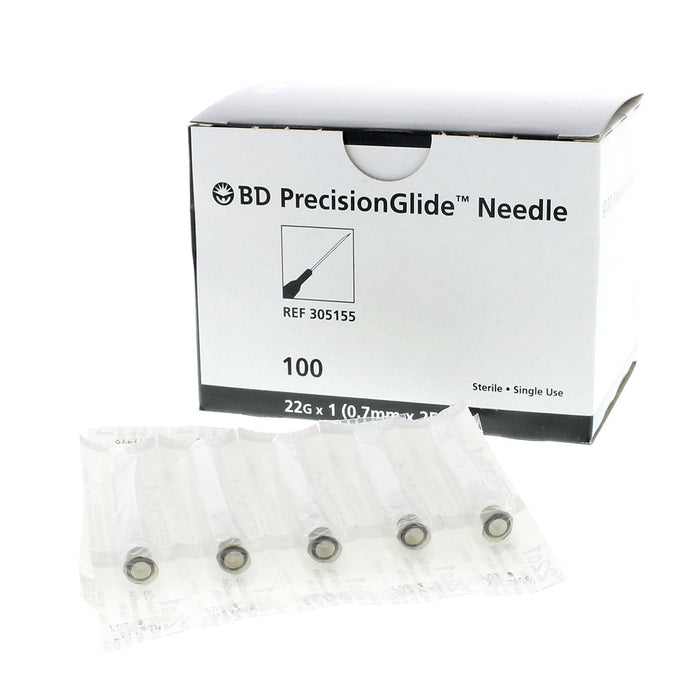 BD 305155 PrecisionGlide Needle | 22G x 1" - 100 per Order
