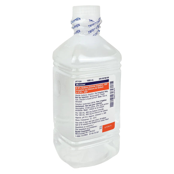 Baxter - JF7124 - Irrigation au chlorure de sodium à 0,9 % USP 1000 ml