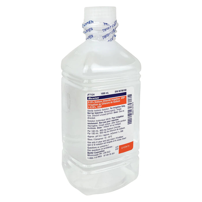 Baxter - JF7124 - 0.9% Sodium Chloride Irrigation USP 1000ml