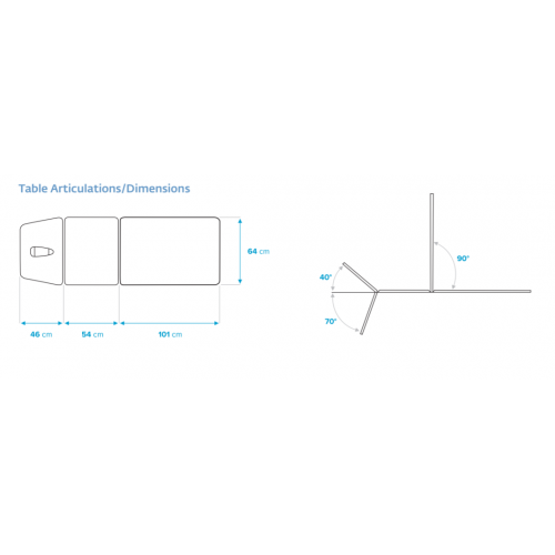 Chattanooga Galaxy Electric Hi Low 3 Section Table