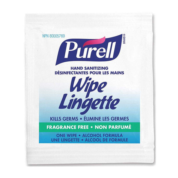 Purell Individually Wrapped Sanitizing Hand Wipes 1000/case