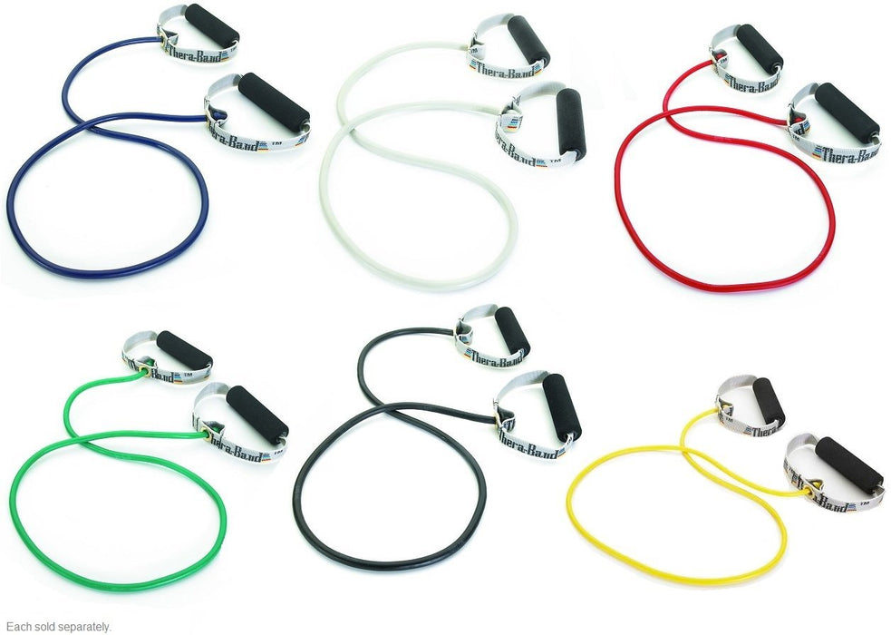 TheraBand Latex Resistance Tubing with Handles - SpaSupply