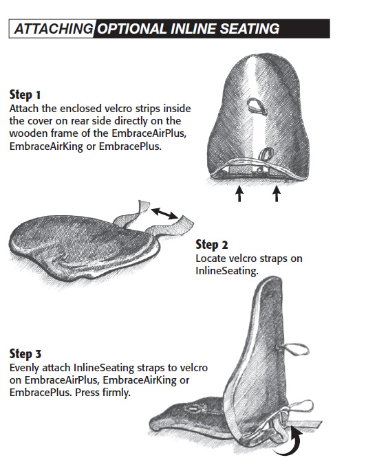 EmbraceAirPlus Deluxe Backrest & Inline Seat Combo