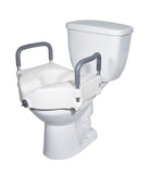 Siège de toilette surélevé verrouillable avec accoudoirs amovibles : MHLRTSA