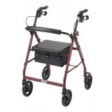 Drive Medical Aluminum Fold Up/ Removable Back Support and Padded Seat Rollator