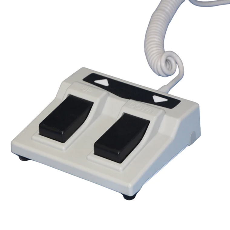 AD Series dual electric foot pedal controls close-up