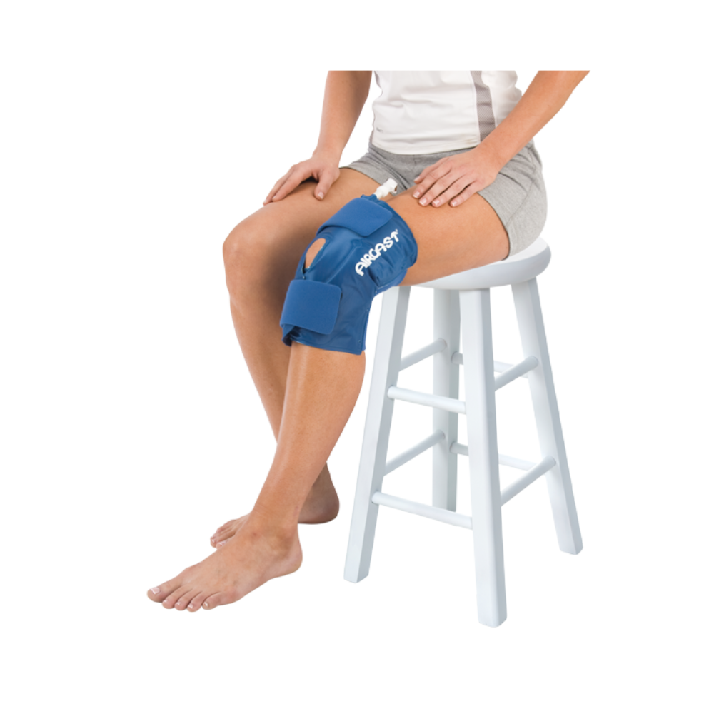 Aircast Knee Cryo/Cuff and IC Cooler for sports injury and rehab use