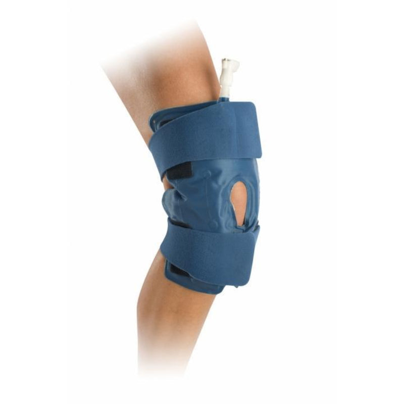 Aircast Knee Cryo/Cuff sizing and knee recovery setup
