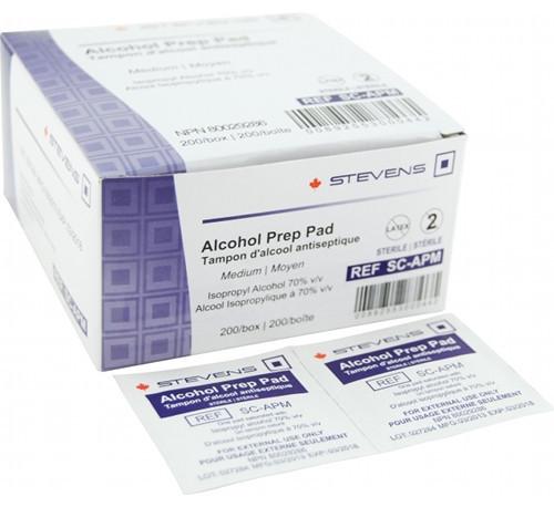 Tampon de préparation Pro-Medix à 70 % d'alcool emballé individuellement (4000/boîte)