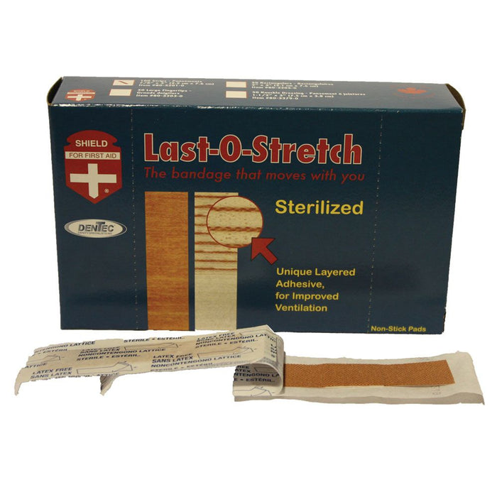 Bandes de tissu adhésives Last-O-Stretch - Boîte de 100