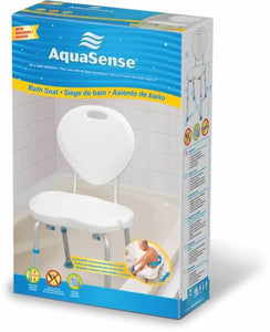 AquaSense Bath Seat Ergonomic Shape with Backrest - SpaSupply