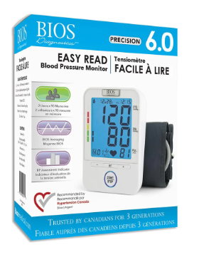 BIOS Diagnostic Precision Series 6.0 Easy Read Blood Pressure Monitor