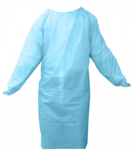 Disposable Gown Cast Polyethylene With Thumb Loops (50/Case)