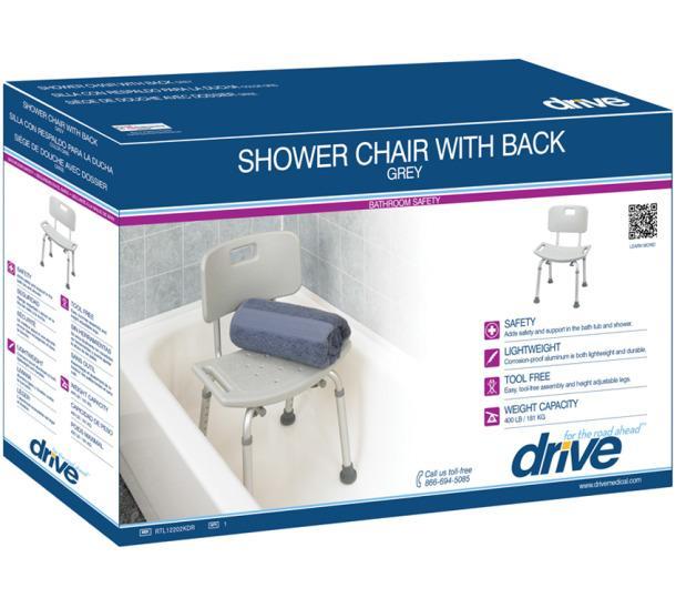 Drive Deluxe Aluminum Bath Chair - SpaSupply