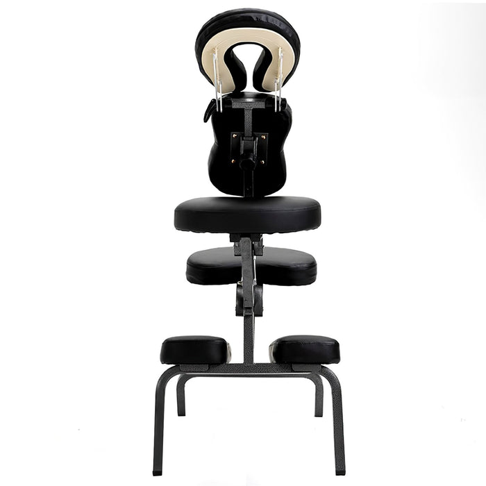Chaise de massage pliante portable en métal Choice - Noir