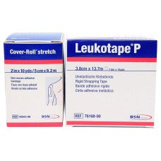 Leukotape P & Cover-roll Stretch Combo Pack (1.5"x15yds & 2in x 10yds)