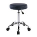 Comfy Chrome Swivel Stool Without Back - Black - SpaSupply