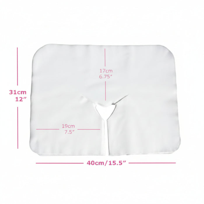 Face cradle covers for treatment tables and portable chairs