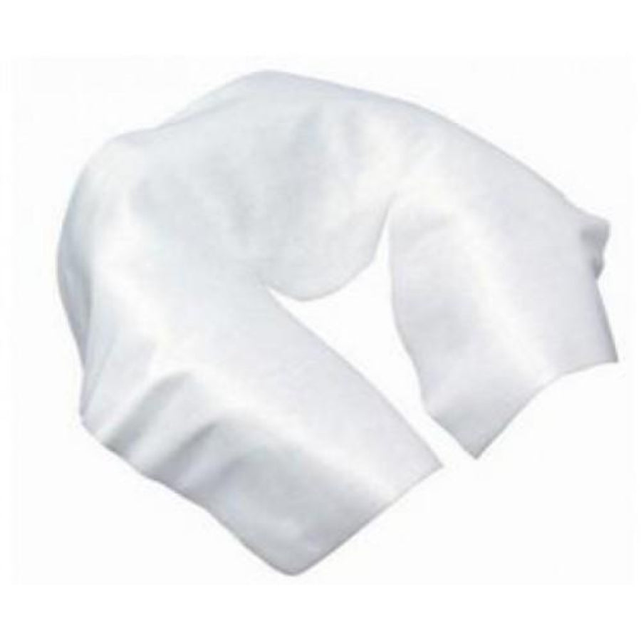 Disposable face cradle covers for physiotherapy rooms and spa treatment tables