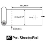 Non Woven Disposable Precut Paper Rolls 50/Pc (4 Rolls)