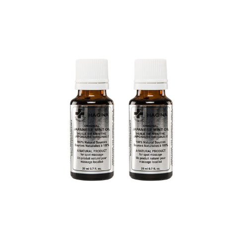 Hagina 100% pure Japanese mint oil 20ml essential oil for muscle pain relief sinus and headache therapy