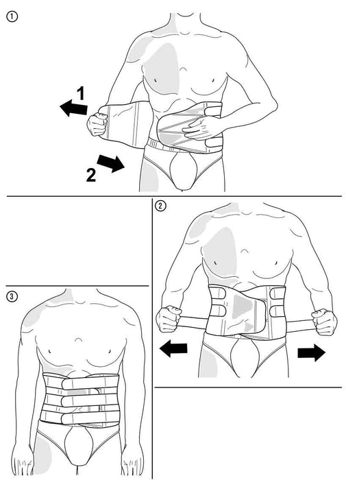 M-Brace Castor Lumbar Sacral Brace (w/o Panels) - #572 - SpaSupply