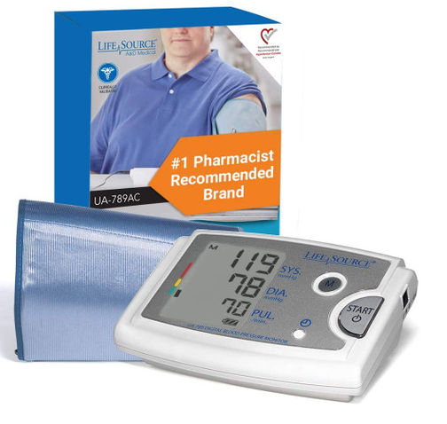 LifeSource Premium Blood Pressure Monitor with Extra Large Cuff (789AC)