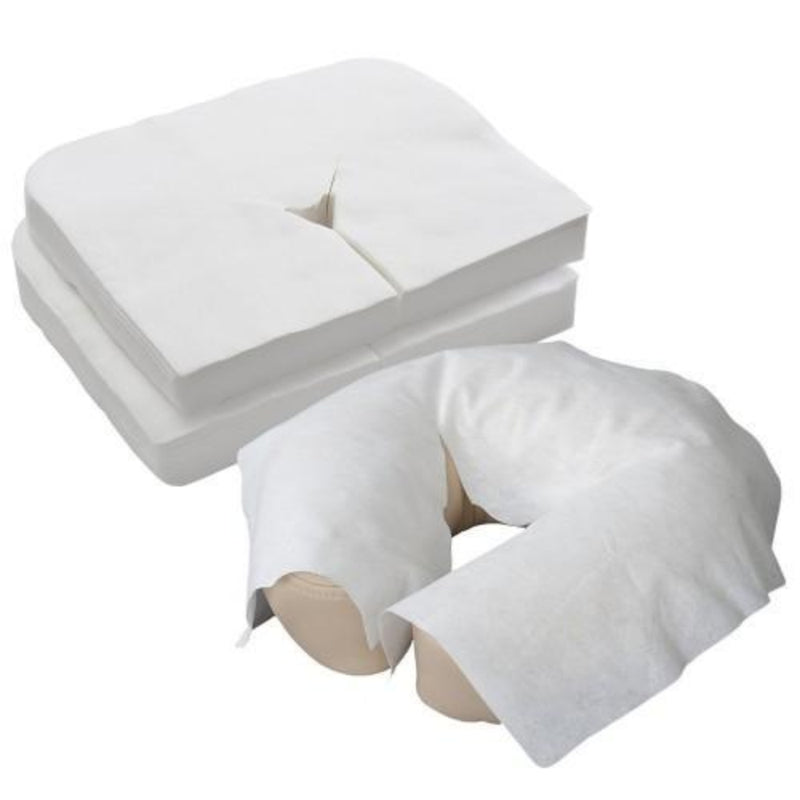 Disposable face cradle covers for massage tables