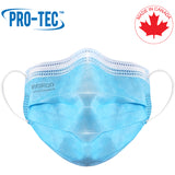 PRO-TEC 3 ply Pleated Masks - 5633- ASTM Level-3 Fiberglass Free Box of 50