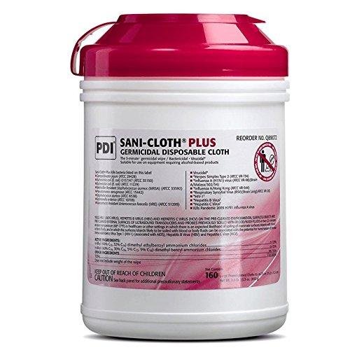 Sani-Cloth Plus Large Wipes (160 Wipes per Cannister)