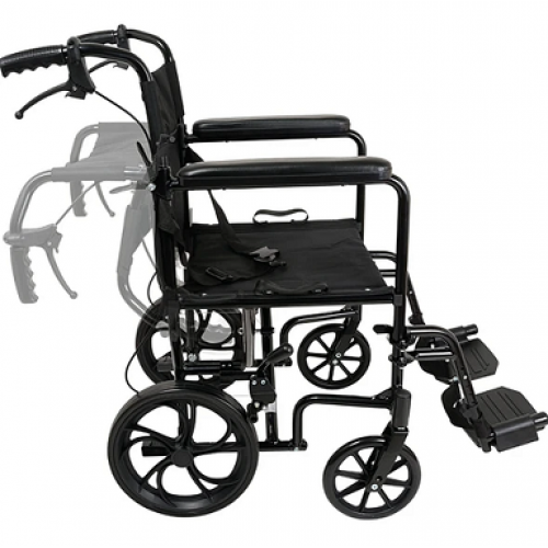 ProBasics Aluminum Transport Chair with 12" Wheels
