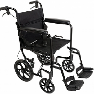 Chaise de transport en aluminium ProBasics avec roues de 12 po