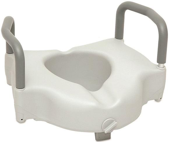 Locking Raised Toilet Seat With Arms By Probasics BSRTSLA