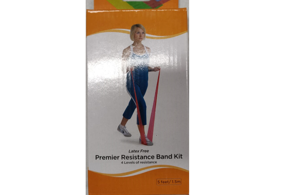 Latex Free Premier Resistance Band Kit - 5 Feet