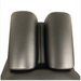 Front close-up view of the divided cervical face cushions on the Stationary Chiropractic Drop Table 260, ensuring optimal facial comfort and breathability during adjustments.