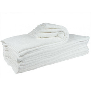 White Full Terry Towel 100 % Cotton (24"x50") 10 LB-10 PACK PER ORDER
