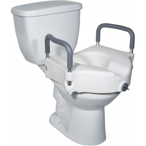 Drive-Elevated Raised Toilet Seat with Removable Padded Arms-RTL12027RA