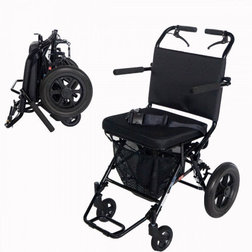 Deluxe Folding Transport Chair 21/LB Weight