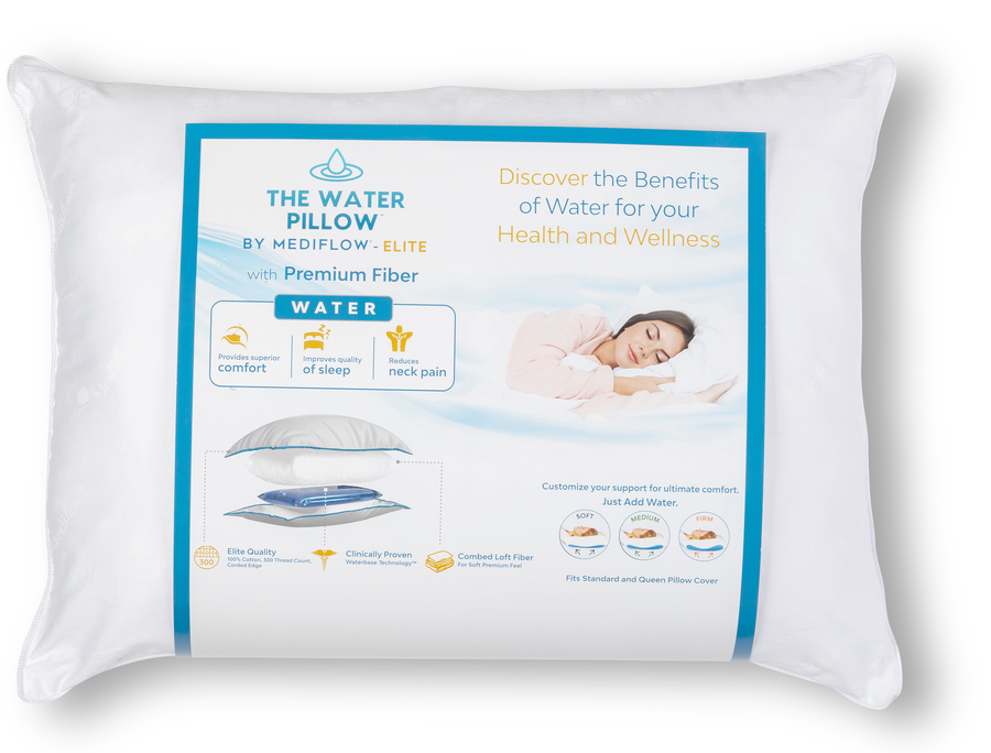 The Water Pillow by Mediflow - Elite Premium Fiber