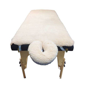 Complete Massage Table Fleece Pad Set - Cream - SpaSupply