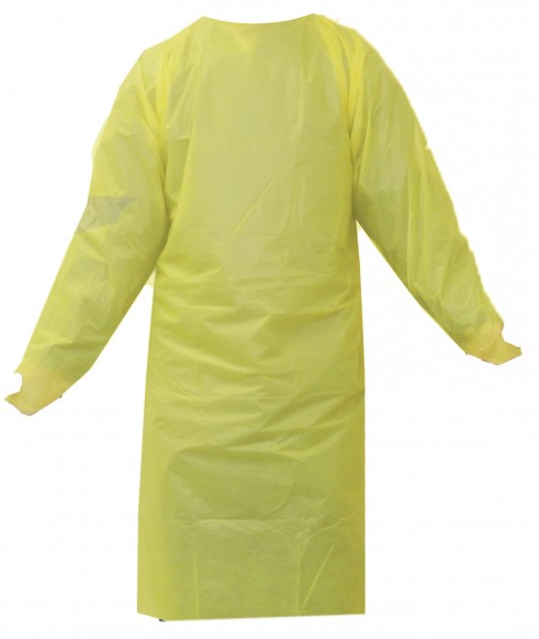 Disposable Gown Cast Polyethylene With Thumb Loops (50/Case)